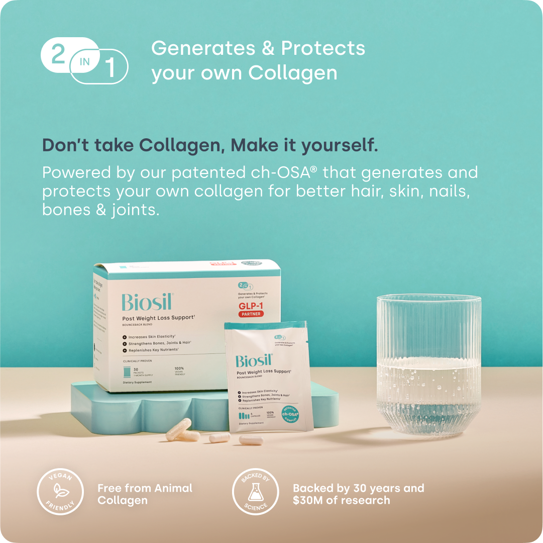 best products for décolletage skin elasticity loss post-glp-1 weight management Biosil GLP1 Weightloss Recovery - collagen supplement - vegan best products for décolletage skin elasticity loss post-glp-1 weight management Biosil GLP1 Weightloss Recovery - collagen supplement - vegan